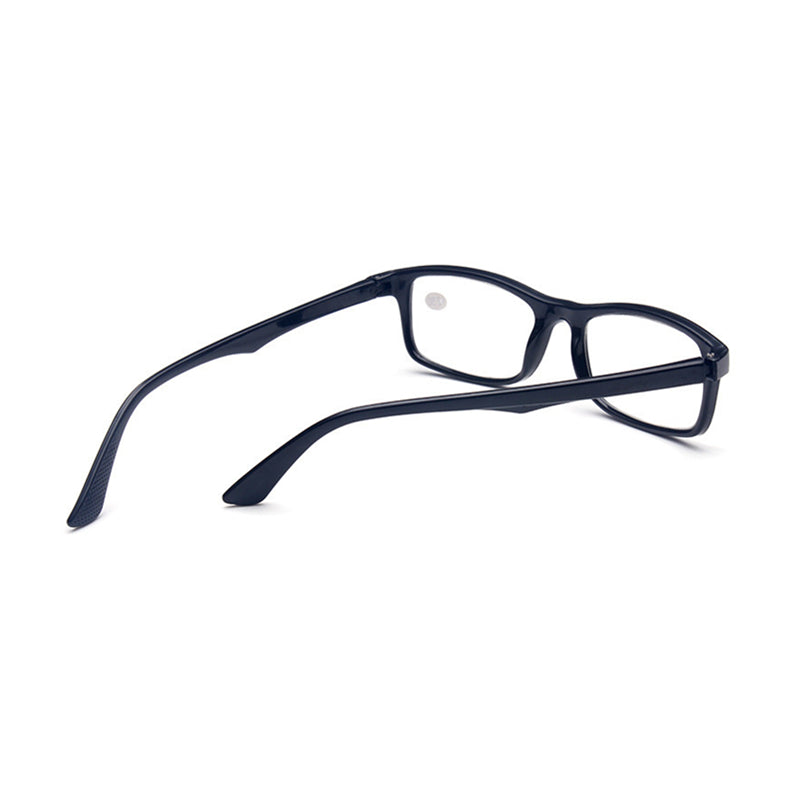 Black 6 Pairs Mens Ladies Wayfarer Frame Magnifying Reading Glasses Nerd Spectacl - +2.50 Strength