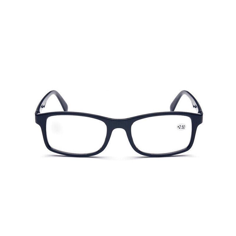 Black 6 Pairs Mens Ladies Wayfarer Frame Magnifying Reading Glasses Nerd Spectacl - +4.00 Strength