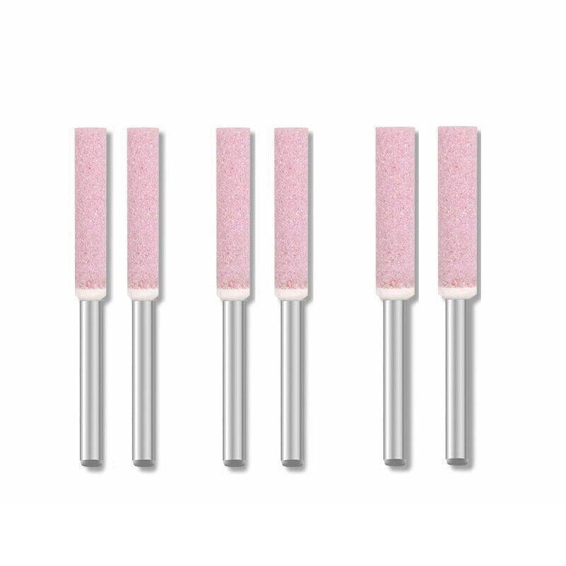 10 Pack Chain Tool Sharpener Grinding Stones for Rotary Bit Kits 4/4.8/5.5mm - 3MM X 5.5MM