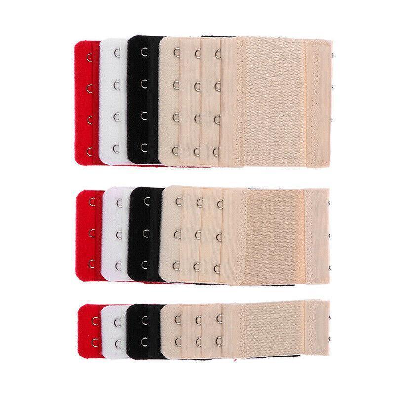 4 Hooks Underwear Extension Bra Buckle Bra Extender Hook Brassiere Strap - White