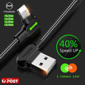 Mcdodo Fast Usb Cable Heavy Duty Charging Syn Charger Iphone 90 Degree Angle - 1.2m