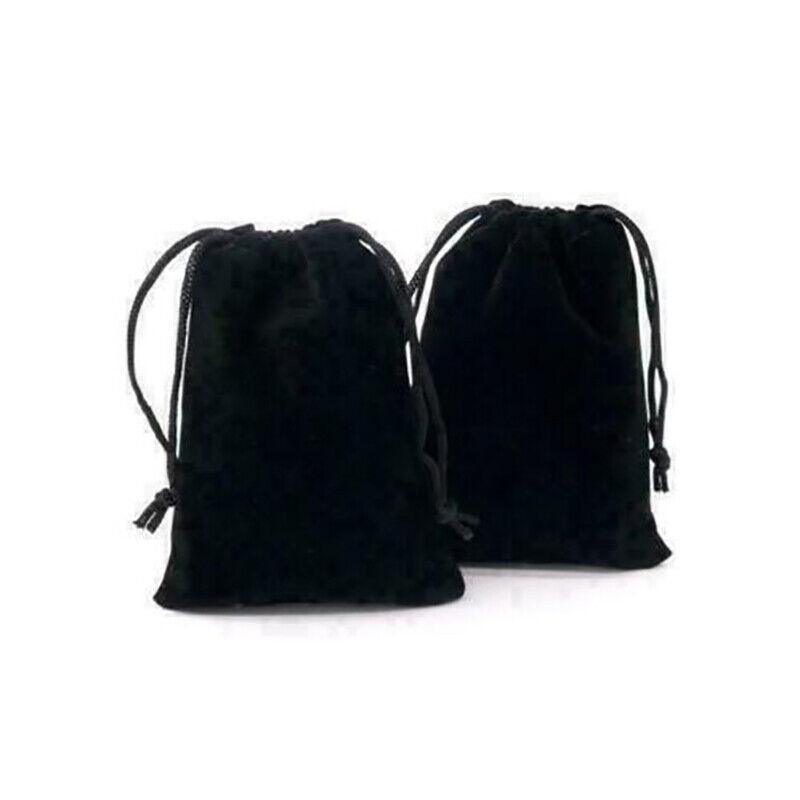 50X Small Velvet Cloth Drawstring Bags Gift Bag Jewelry Ring Pouch Earring Favor 7x9 - Purple
