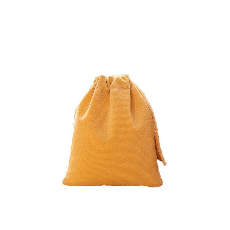 50X Small Velvet Cloth Drawstring Bags Gift Bag Jewelry Ring Pouch Earring Favor 7x9 - Black