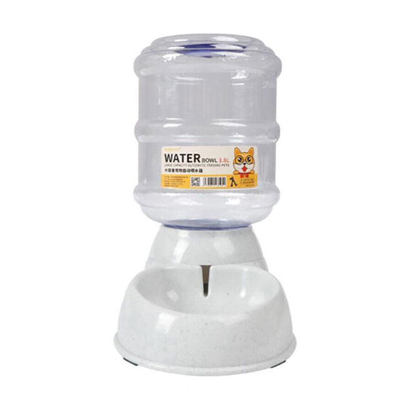 Automatic 3.8L Water Feeder Pet Dog Cat Puppy Dispenser Feeder Bowl Bottle - Pink