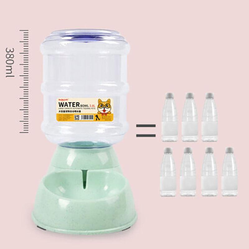 Automatic 3.8L Water Feeder Pet Dog Cat Puppy Dispenser Feeder Bowl Bottle - Blue
