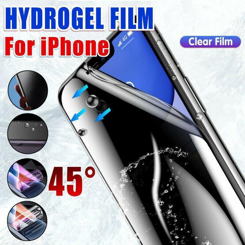 Clear Film iPhone 13 12 11 Pro Xs Max Plus Hydrogel Film Screen Protector - For iPhone 13 Pro