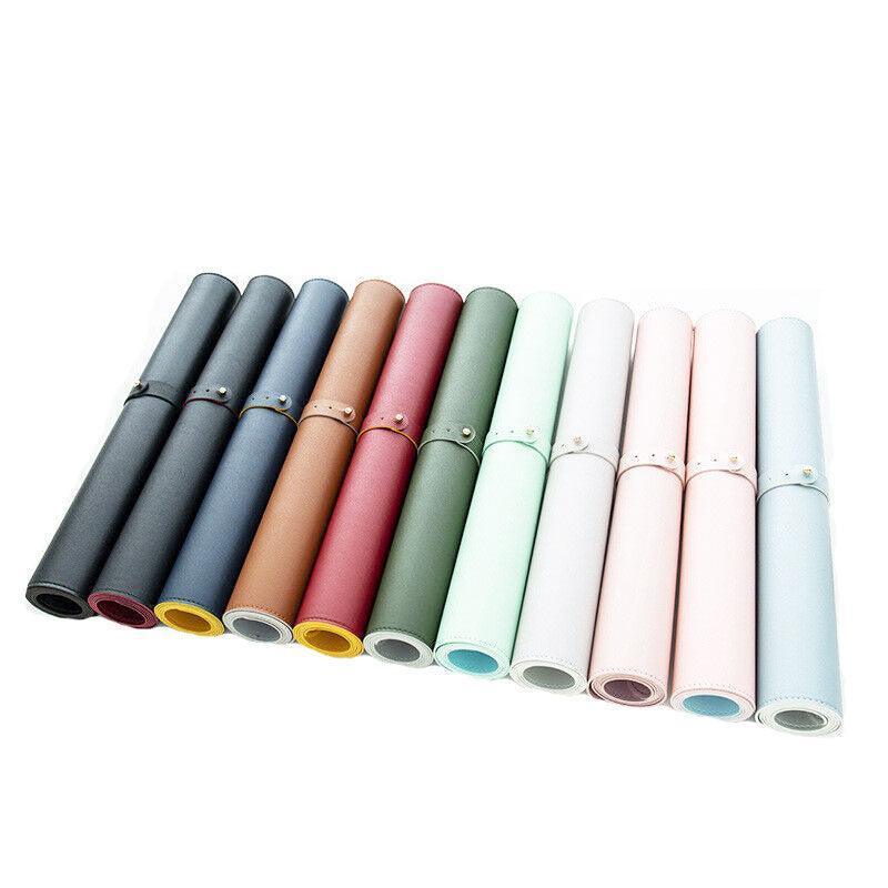 60*30Cm Leather Mouse Pad Gaming Waterproof Mousepad Desk Mat Anti-Slip Rubber - Pink