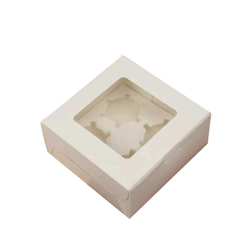 Cupcake Box Cases 1/2/4/8/12 Holes Window Face Cases Party Wedding Muffin Baking - 2 Holes 5PCS