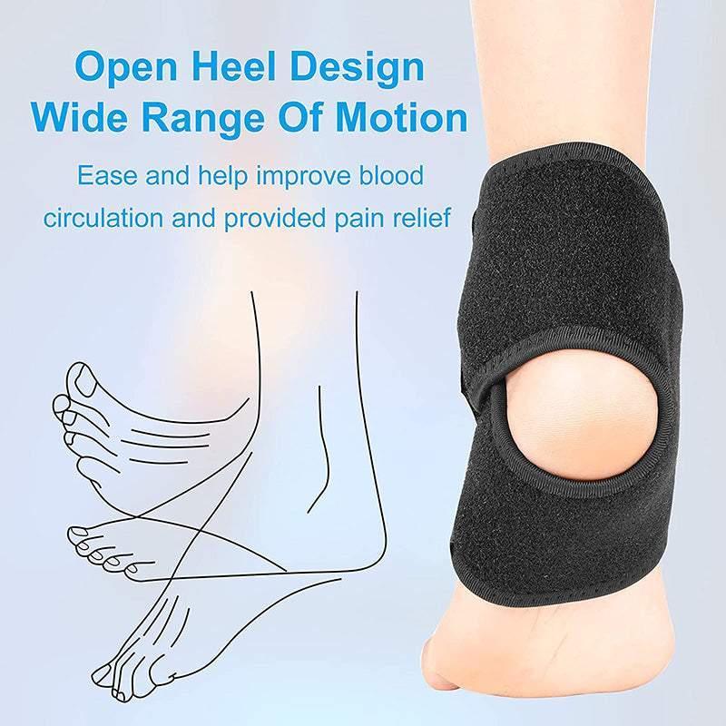 M Size Aolikes 1Pair Support Pads Guard Kids Children Ankle Brace Wrap Protection - Black