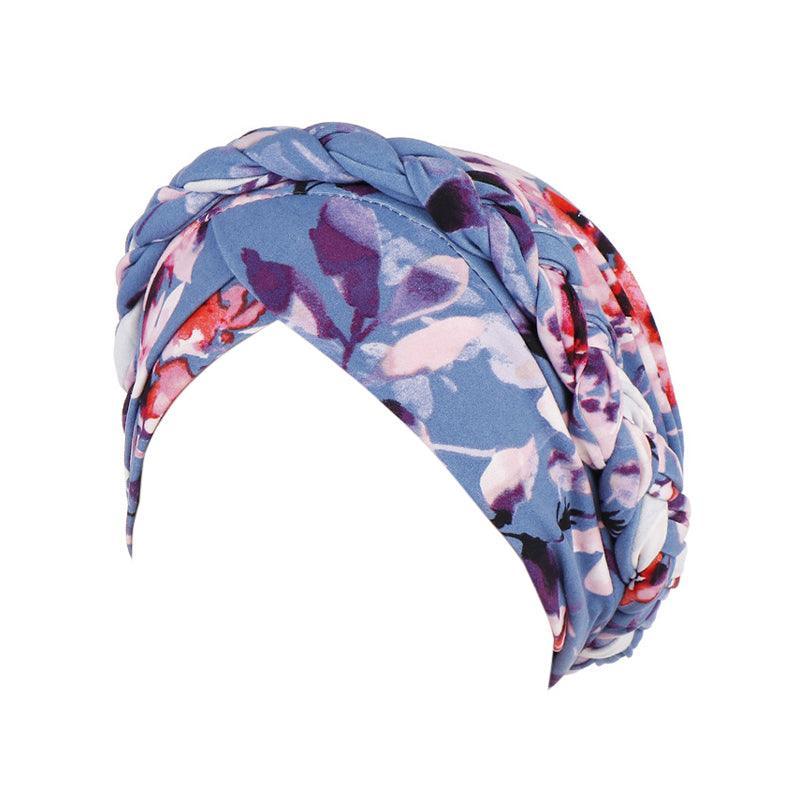 Women Floral Turban Head Wrap Cap Comfortable Chemo Headscarf Headwear - Pink
