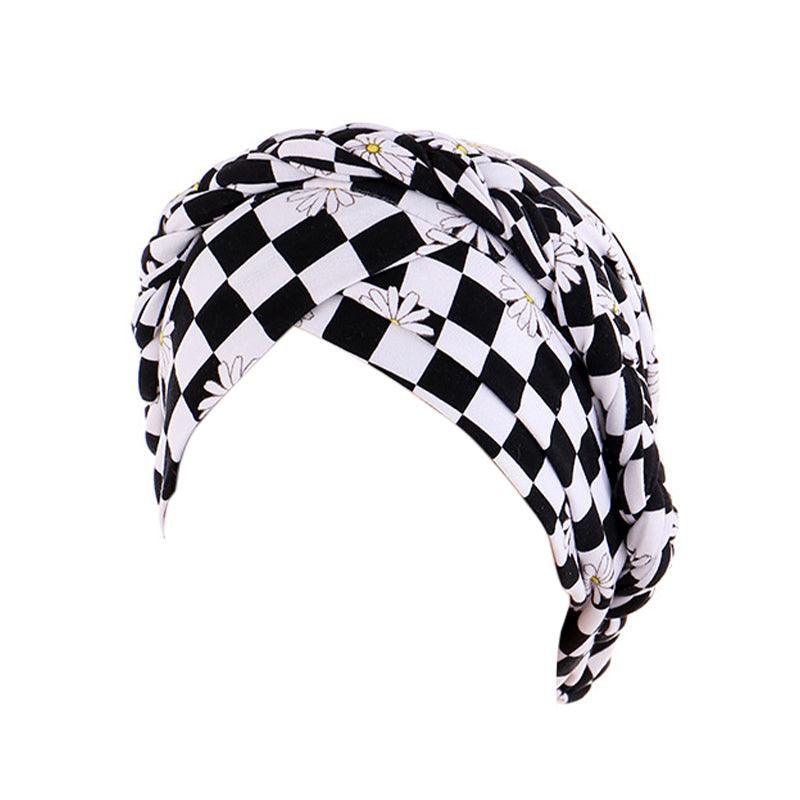 Women Floral Turban Head Wrap Cap Comfortable Chemo Headscarf Headwear - Pink