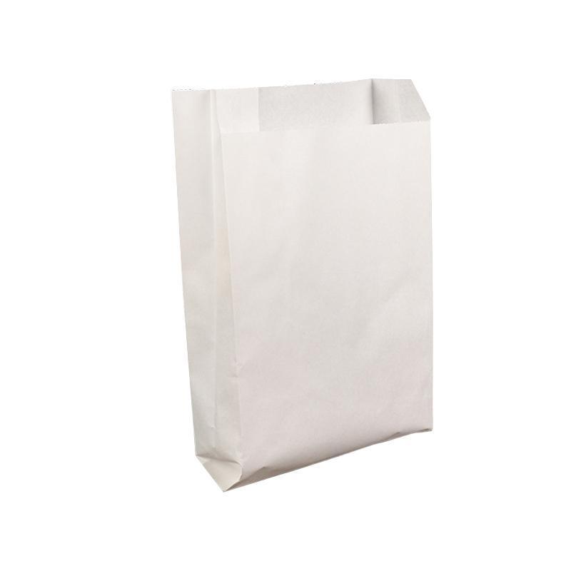 1000PCS Oil-proof Takeaway Paper Bags for Premium Takeout Supply - White-16*11*4cm