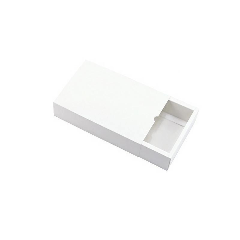100PCS DIY Paper Box Drawer Type Jewelry Packing Box Tea Gift Cosmetics White - 17*8*3.5cm