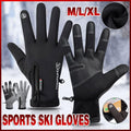 Winter Gloves Thermal Touch Screen Thermal Windproof Warm Grey - M