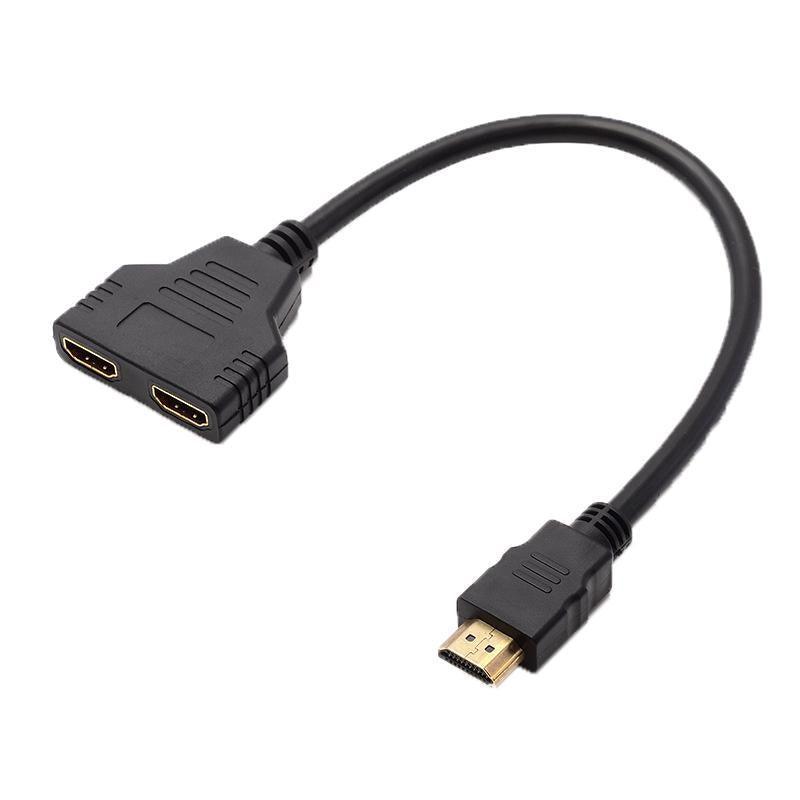 HDMI Splitter 1 In 2 Out Cable Adapter Converter 1080 Multi Display Duplicator