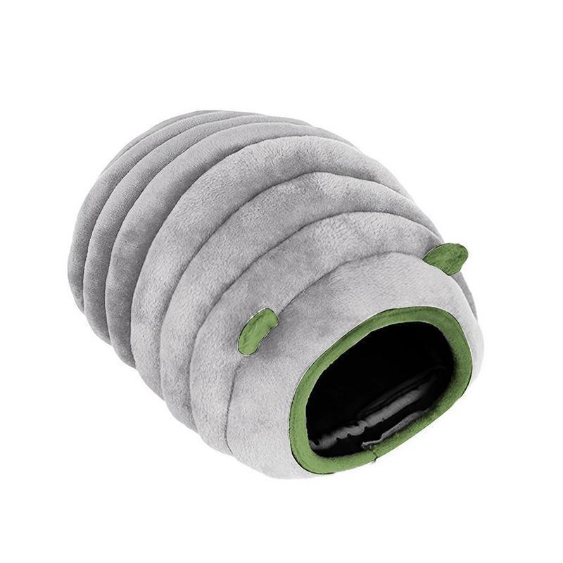 Soft Small Animal Guinea Pig Cozy Warm Pet Tent Hamster House Hideout Cave Bed - Grey-Stump