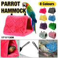 Pet Bird Parrot Parakeet Budgie Warm Hammock Cage Hut Tent Bed Hanging Cave - Purple