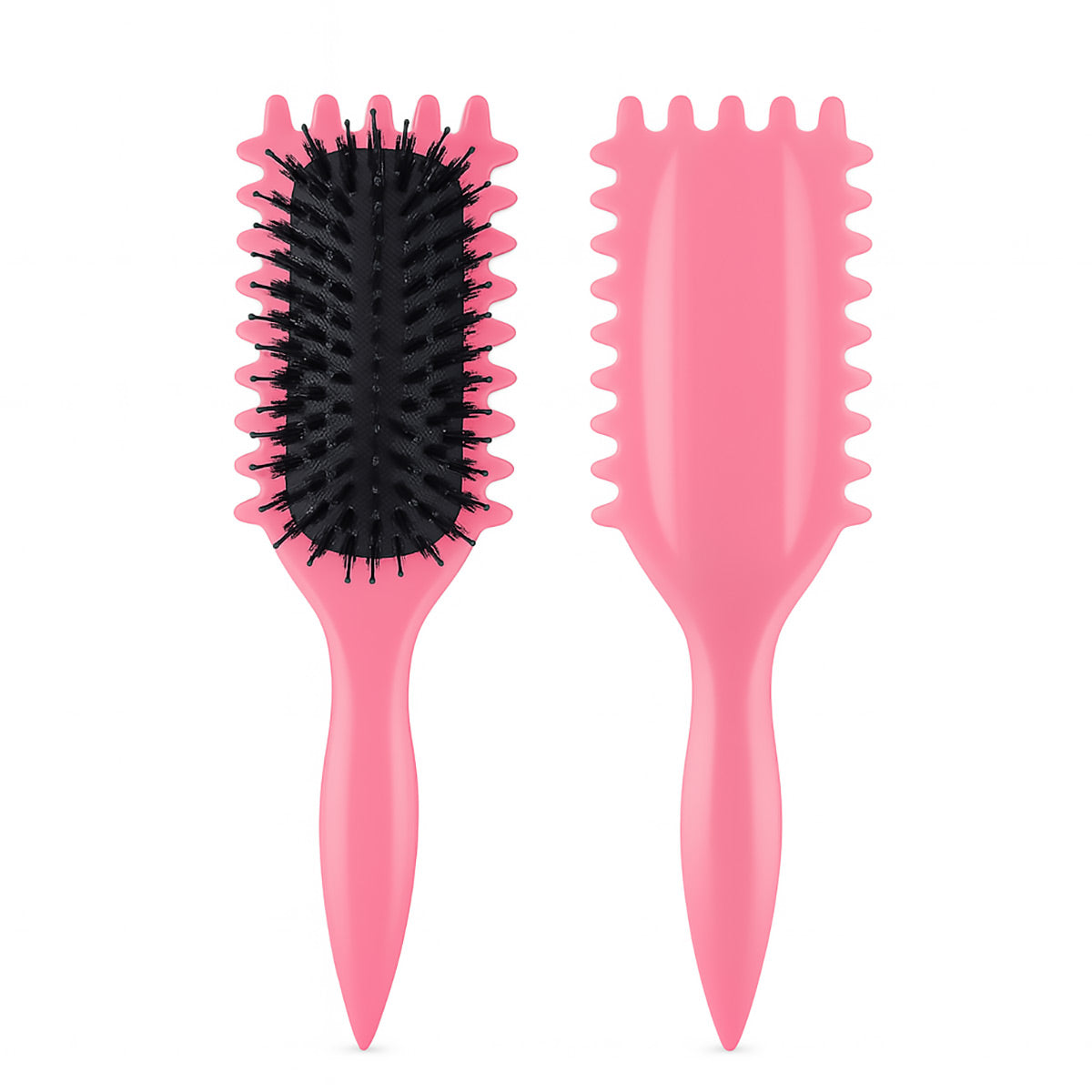Bounce Curl Defining Styling Brush Air Cushion Comb for Hair Care and Styling - Red