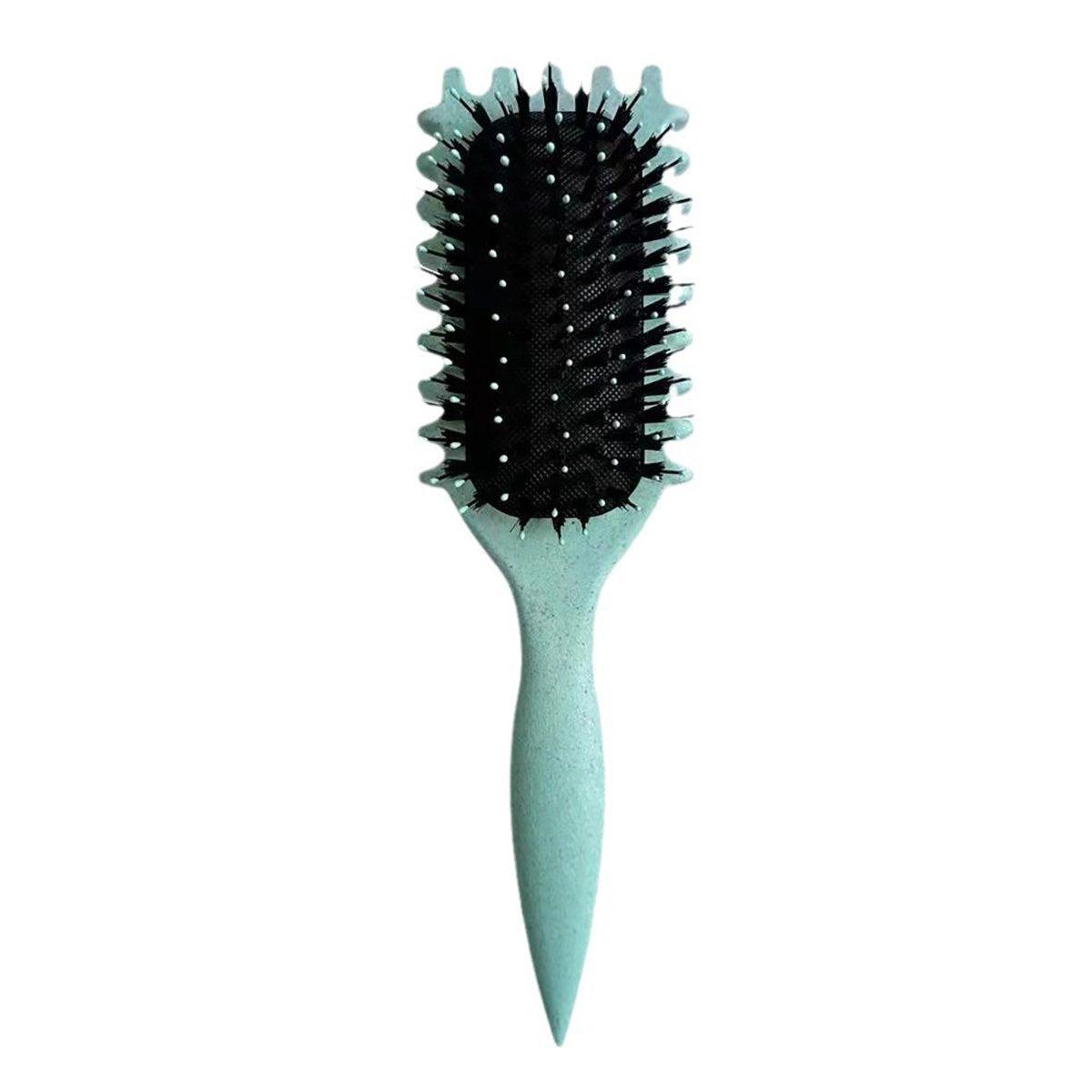 Bounce Curl Defining Styling Brush Air Cushion Comb for Hair Care and Styling - Red