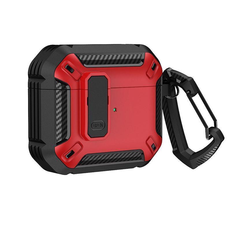 For Apple AirPods pro and pro2 Case Armor Earphone Heavy Duty Shockproof Cover - Black&Blue For Airpods 3