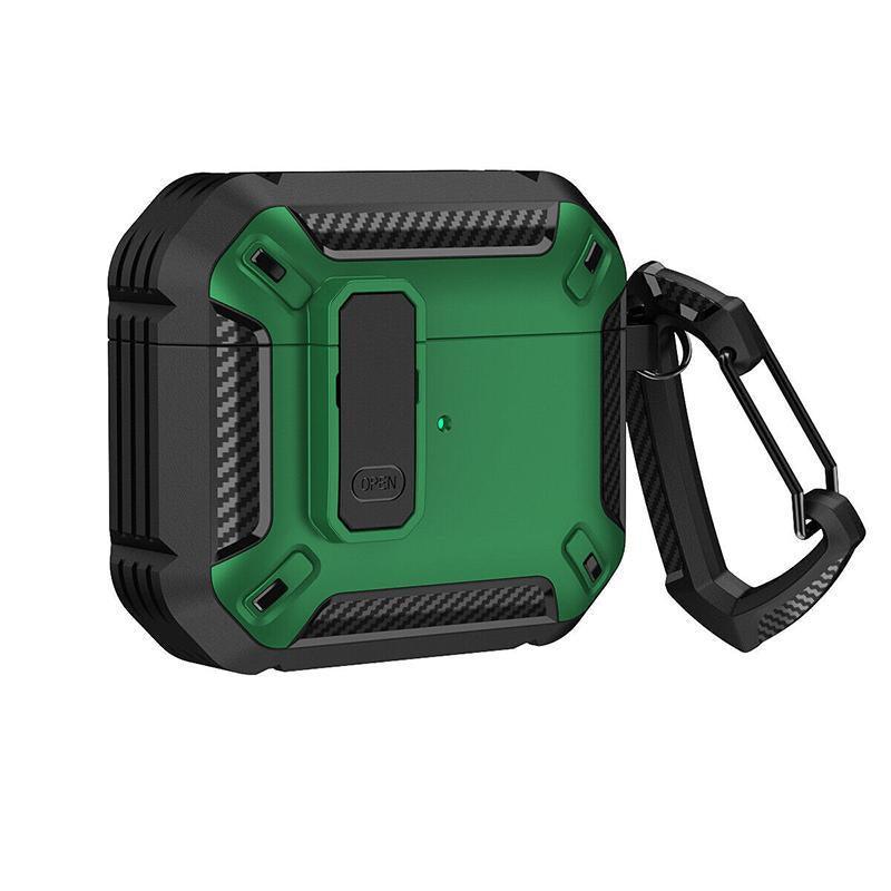 For Apple AirPods pro and pro2 Case Armor Earphone Heavy Duty Shockproof Cover - Black&Yellow For Airpods 3