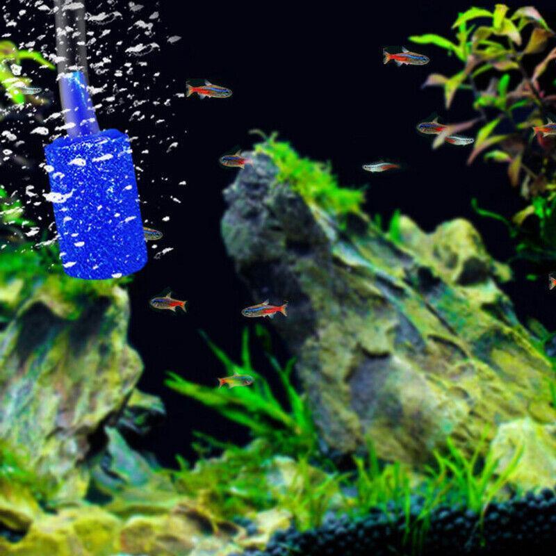 10Pcs Air Stone Aerator Diffusers for Aquarium Oxygen Bubbles - Black