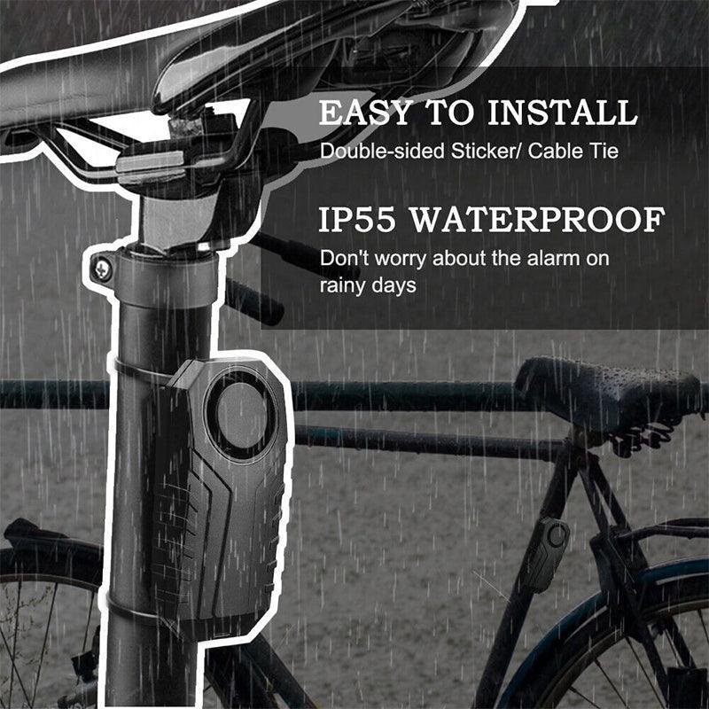 Wireless Anti-Theft Alarm with Remote for Bike Scooter Motorcycle 113dB