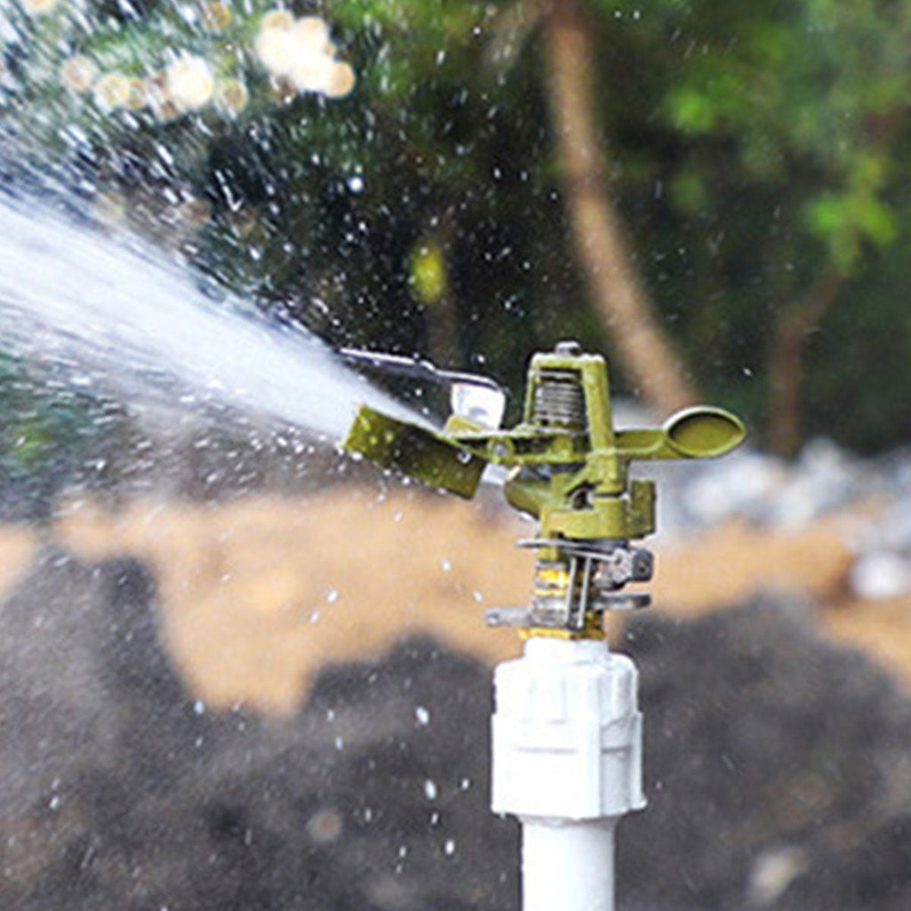 360 Degrees Alloy Sprinkler Head Garden Lawn Rotating Nozzle Adjustable Angle Durable
