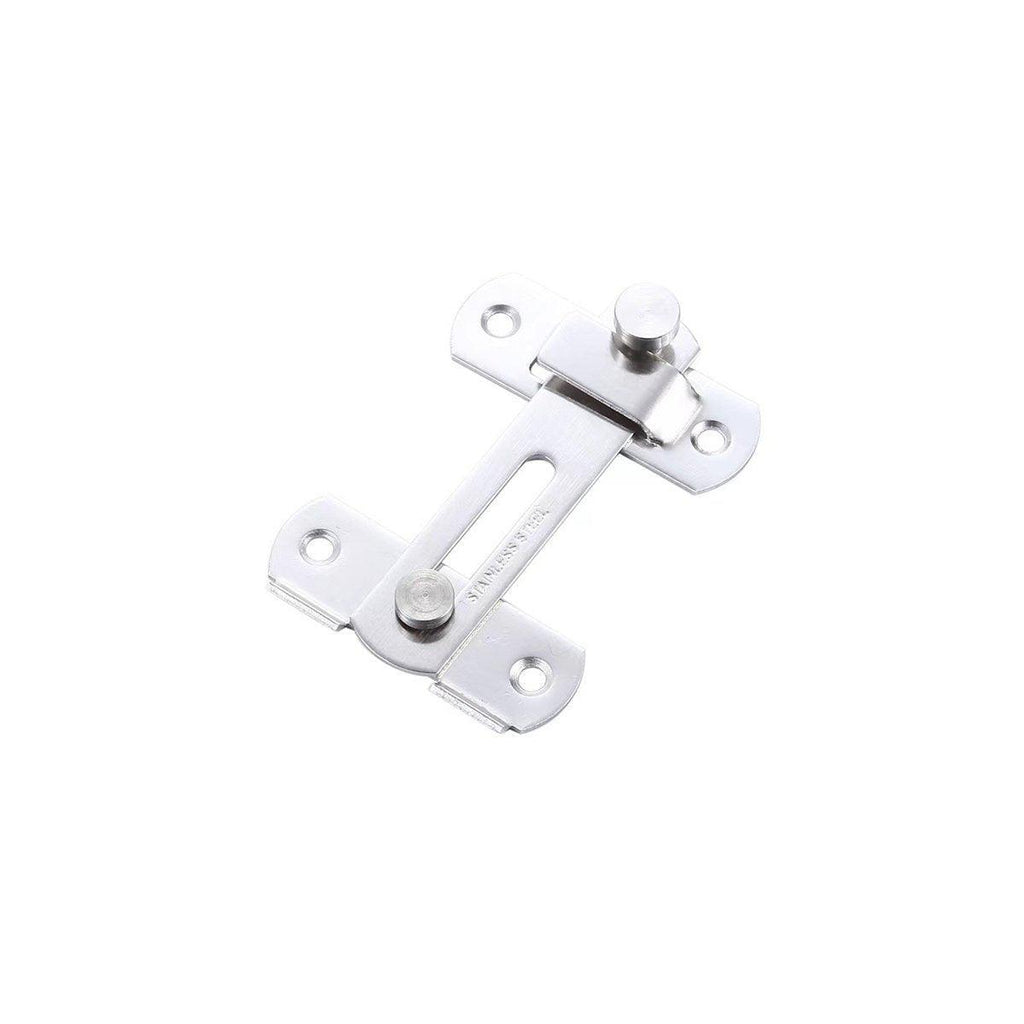 2 Sets 90 Degree Sliding Door Latch Lock Catch Kit for Home Use - Right-Angle-Black-S
