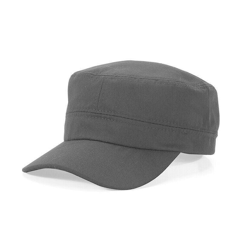 Army Plain Hat Classic Cadet Field Military Cap Style Patrol Baseball Adjustable - Navy