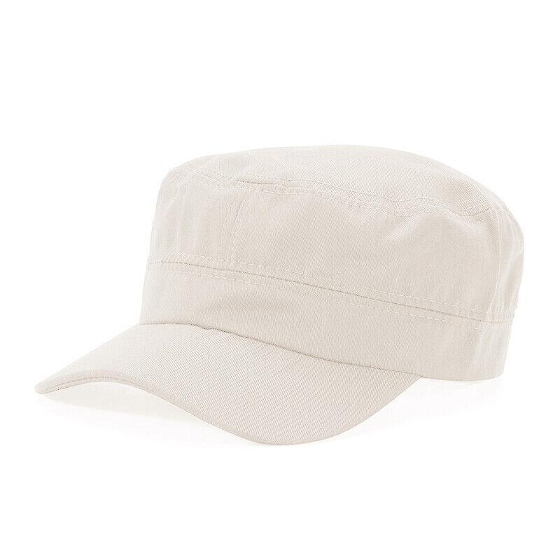 Army Plain Hat Classic Cadet Field Military Cap Style Patrol Baseball Adjustable - Navy