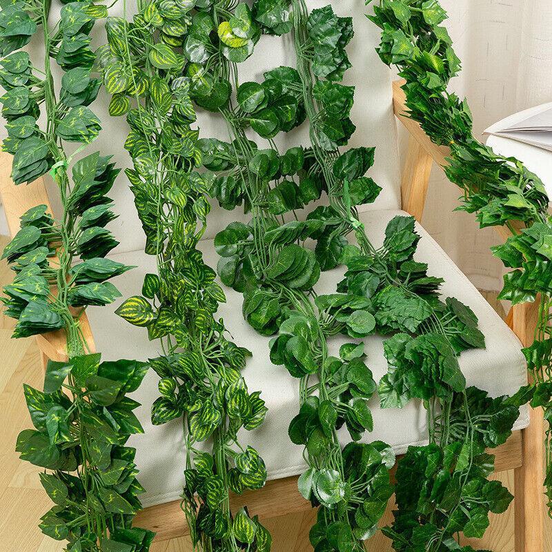 12 X 2M Artificial Ivy Vine Fake Foliage Flower Hanging Leaf Garland Plant Party - Begonia Leaves