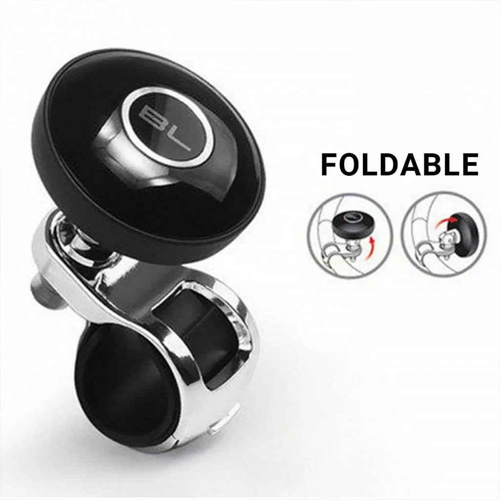 Universal Black Metal Steering Wheel Car Accessories Helper Grip Spinner Knob