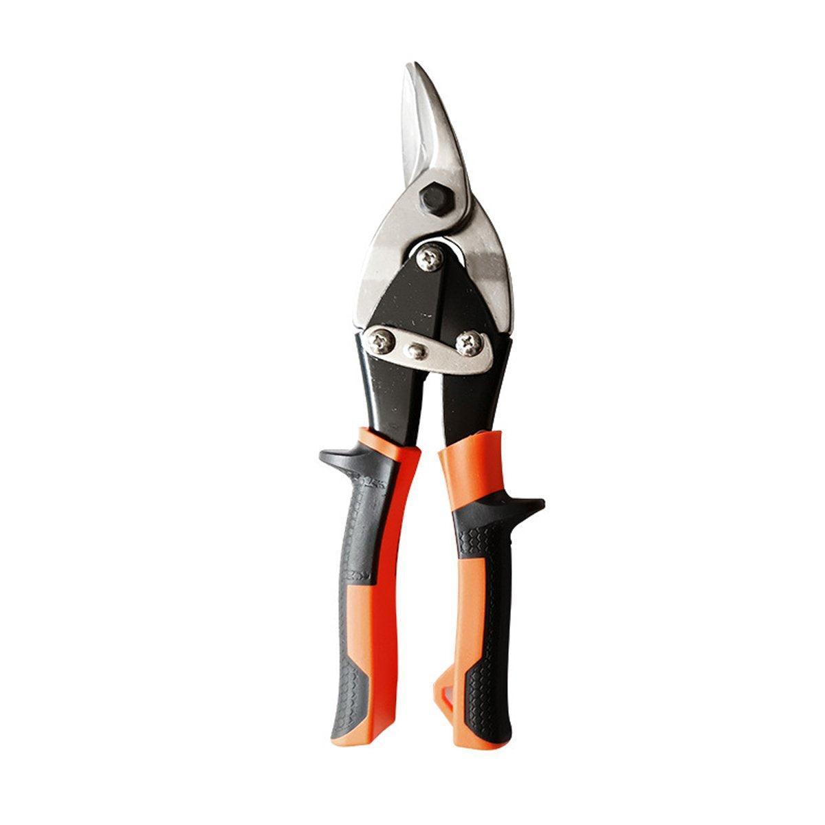 250mm Aviation Tin Snip Heavy Duty Metal Cutting Shears Industrial Scissors Tool - Right-curved sciss