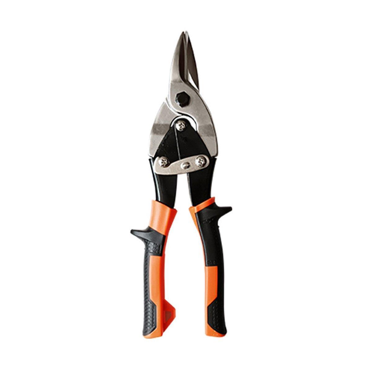 250mm Aviation Tin Snip Heavy Duty Metal Cutting Shears Industrial Scissors Tool - Straight scissors