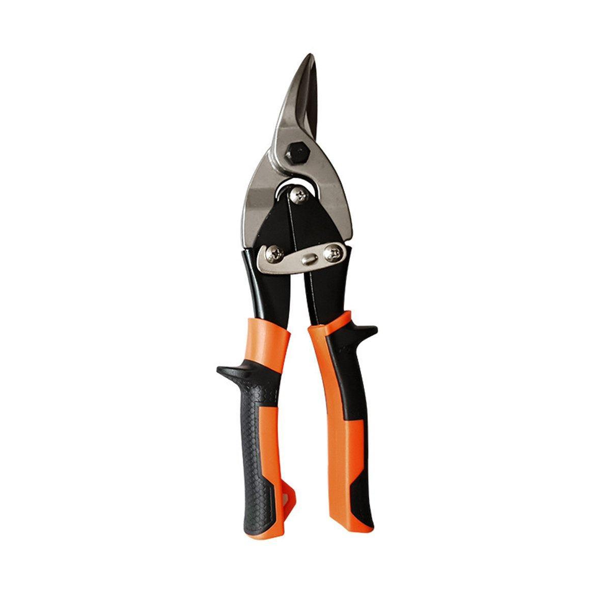 250mm Aviation Tin Snip Heavy Duty Metal Cutting Shears Industrial Scissors Tool - Straight scissors