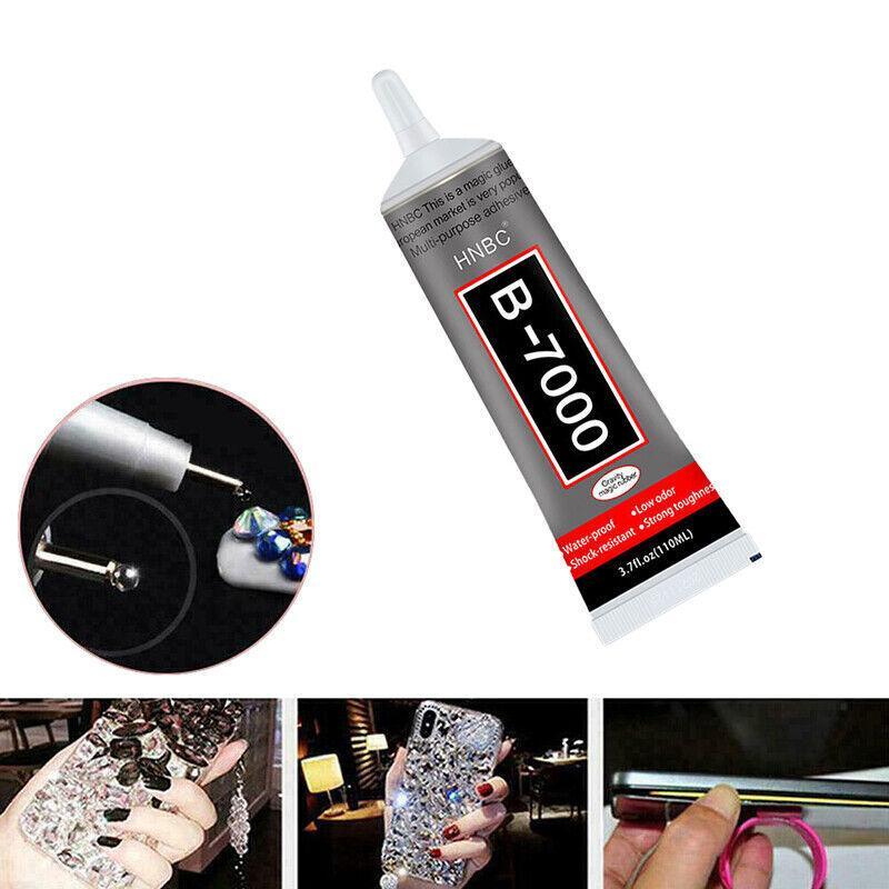 B-7000 Clear Multi-Purpose Adhesive Glue for Jewellry Phone Craft Glass Repair - 15ML