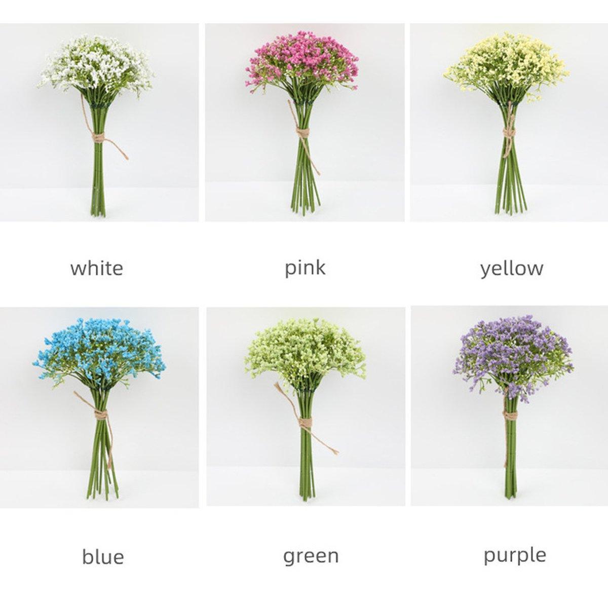 16pcs Artificial Foam Full Star Flowers Wedding Bouquet Home Decor Simulation - Purple