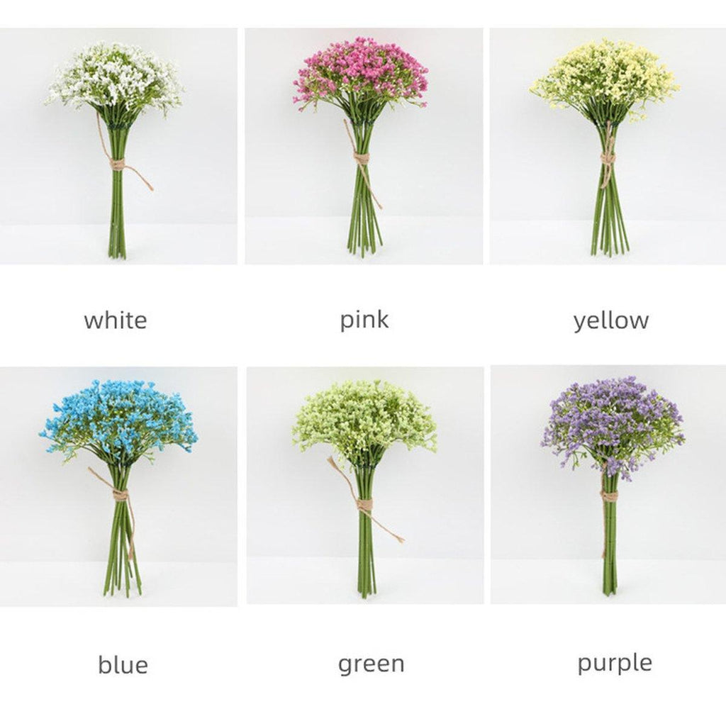 16pcs Artificial Foam Full Star Flowers Wedding Bouquet Home Decor Simulation - White