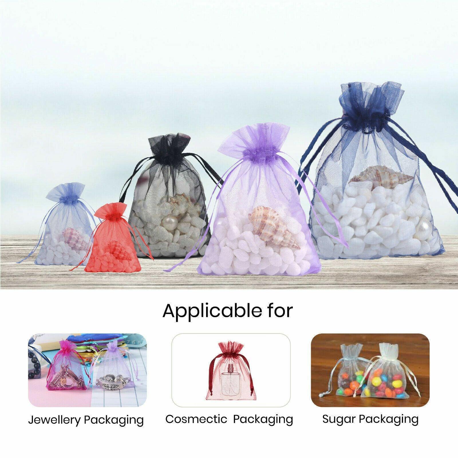 Organza Bag Sheer Bags Jewellery Wedding Candy Packaging Sheer Bags 10*15 cm - Fruit Green