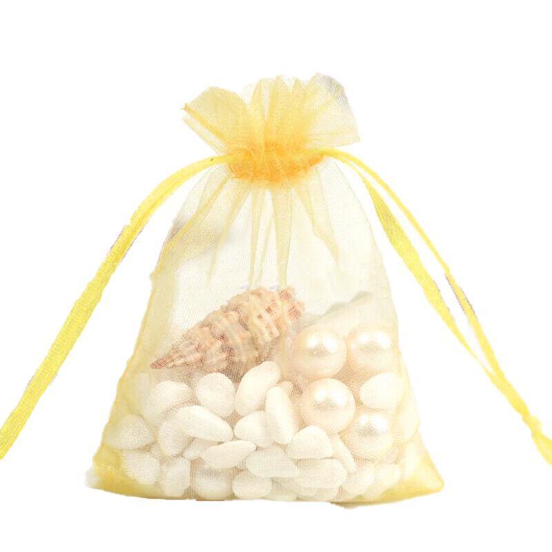 Organza Bag Sheer Bags Jewellery Wedding Candy Packaging Sheer Bags 10*15 cm - Pink