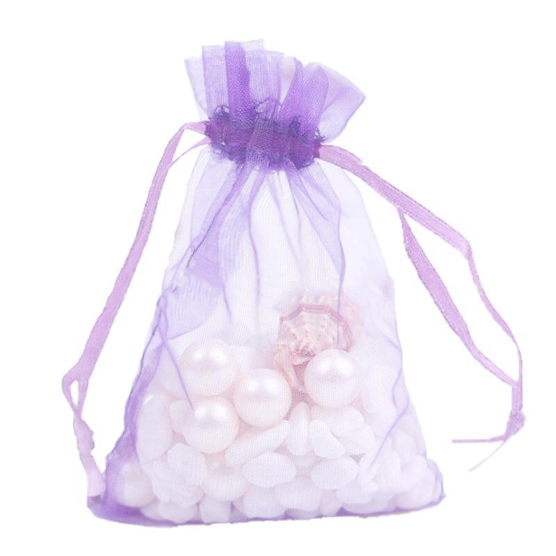 50PCS Organza Bag Sheer Bags Jewellery Wedding Candy Packaging Sheer Bags 13*18 cm - Rose Red/50PCS