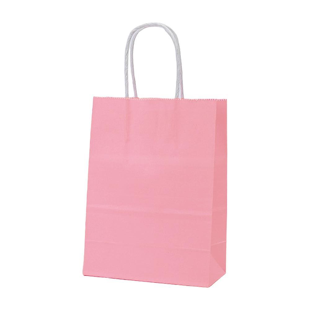 20pcs Small Kraft Paper Gift Bags with Handles for Shopping Party Favour - Light Purple
