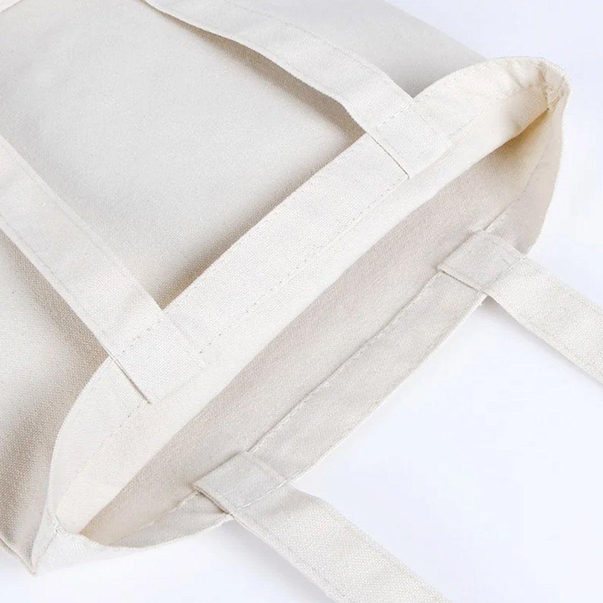 5PCS Canvas Tote Bag Cotton Blank DIY Shopping Shoulder Bags - Black 30*35cm