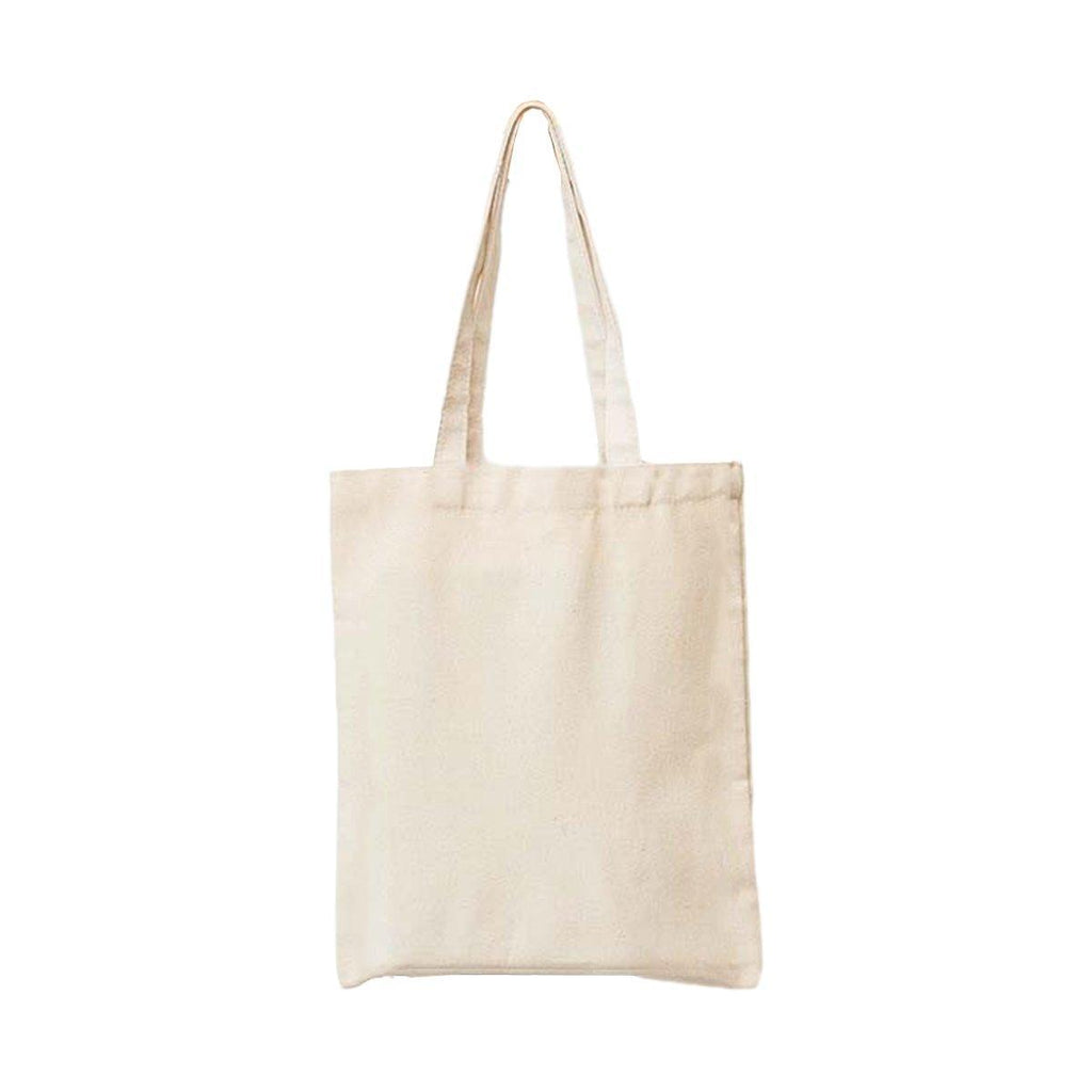 5PCS Canvas Tote Bag Cotton Blank DIY Shopping Shoulder Bags - Black 40*50cm