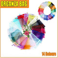 50 pcs Organza Bag Sheer Bags Jewellery Wedding Candy Packaging Sheer Bags 7*9 cm - Dark Purple/50PCS