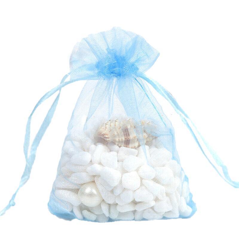 50 pcs Organza Bag Sheer Bags Jewellery Wedding Candy Packaging Sheer Bags 7*9 cm - Fruit Green/50PCS