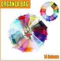 50PCS Organza Bag Sheer Bags Jewellery Wedding Candy Packaging Sheer Bags 9*12 cm - Fruit Green/50PCS