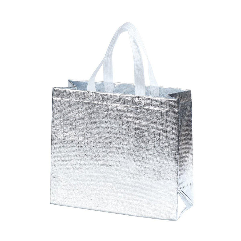 25PCS Embossed Non-Woven Tote Bag Fashion Shopping Gift Packaging Bag - Black-40*30*12cm