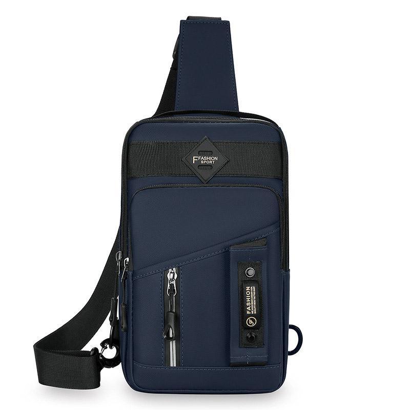 Casual Multifunctional Crossbody Bag for Men Travel Outdoor Hiking and Sports - Black